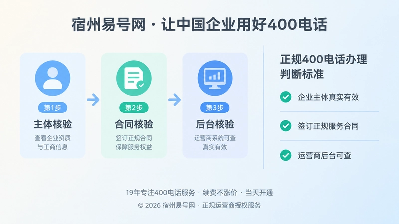 三步核验流程图与文字线条的左图右文扁平插画