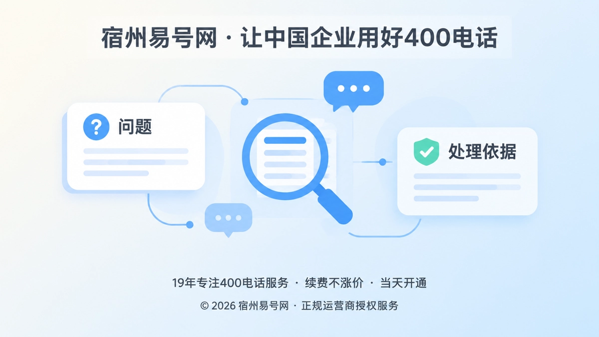 2026年400电话帮助中心：把办理后的每一次疑问变成可追溯的服务依据